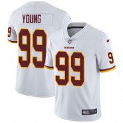 Wholesale Cheap Nike Redskins #99 Chase Young White Men's Stitched NFL Vapor Untouchable Limited Jersey