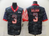 Wholesale Cheap Men's Seattle Seahawks #3 Russell Wilson USA Camo 2020 Salute To Service Stitched NFL Nike Limited Jersey