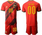Wholesale Cheap Belgium Customized Home UEFA Euro 2020 Soccer Jersey