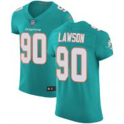 Wholesale Cheap Nike Dolphins #90 Shaq Lawson Aqua Green Team Color Men's Stitched NFL Vapor Untouchable Elite Jersey