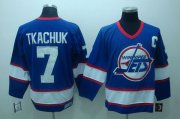 Wholesale Cheap Jets #7 Keith Tkachuk Stitched Blue CCM Throwback NHL Jersey