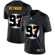 Wholesale Cheap Pittsburgh Steelers #97 Cameron Heyward Men's Nike Team Logo Dual Overlap Limited NFL Jersey Black