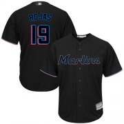 Wholesale Cheap Marlins #19 Miguel Rojas Black Cool Base Stitched Youth MLB Jersey