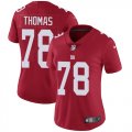 Wholesale Cheap Nike Giants #78 Andrew Thomas Red Alternate Women's Stitched NFL Vapor Untouchable Limited Jersey