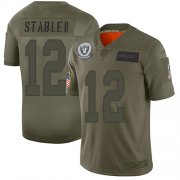 Wholesale Cheap Nike Raiders #12 Kenny Stabler Camo Men's Stitched NFL Limited 2019 Salute To Service Jersey