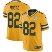 Wholesale Cheap Nike Packers #82 J'Mon Moore Yellow Men's 100th Season Stitched NFL Limited Rush Jersey