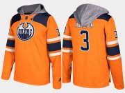 Wholesale Cheap Oilers #3 Al Hamilton Orange Name And Number Hoodie