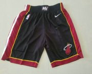 Wholesale Cheap Men's Miami Heat Black 2019 Nike Swingman Stitched NBA Shorts