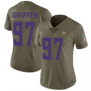 Wholesale Cheap Nike Vikings #97 Everson Griffen Olive Women's Stitched NFL Limited 2017 Salute to Service Jersey