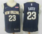 Wholesale Cheap Men's New Orleans Pelicans #23 Anthony Davis New Navy Blue 2017-2018 Nike Swingman zatarains Stitched NBA Jersey