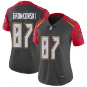Wholesale Cheap Nike Buccaneers #87 Rob Gronkowski Gray Women's Stitched NFL Limited Inverted Legend Jersey