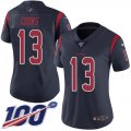 Wholesale Cheap Nike Texans #13 Brandin Cooks Navy Blue Women's Stitched NFL Limited Rush 100th Season Jersey