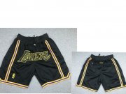 Wholesale Cheap Men's Los Angeles Lakers Black 2020 Nike City Edition Just Don Shorts Swingman Shorts
