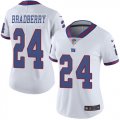 Wholesale Cheap Nike Giants #24 James Bradberry White Women's Stitched NFL Limited Rush Jersey