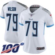 Wholesale Cheap Nike Titans #79 Isaiah Wilson White Women's Stitched NFL 100th Season Vapor Untouchable Limited Jersey