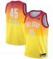 Wholesale Cheap Men's 2023 All-Star #45 Donovan Mitchell Orange Game Swingman Stitched Basketball Jersey
