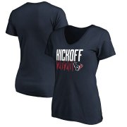 Wholesale Cheap Houston Texans Fanatics Branded Women's Kickoff 2020 V-Neck T-Shirt Navy