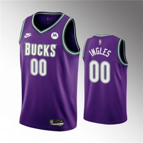 Wholesale Cheap Men\'s Milwaukee Bucks Active Player Custom 2022-23 Purple Classic Edition Swingman Stitched Basketball Jersey