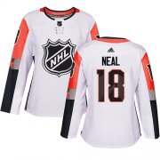 Wholesale Cheap Adidas Golden Knights #18 James Neal White 2018 All-Star Pacific Division Authentic Women's Stitched NHL Jersey