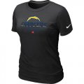 Wholesale Cheap Women's Nike Los Angeles Chargers Critical Victory NFL T-Shirt Black