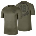 Wholesale Cheap Dallas Cowboys #18 Randall Cobb Olive 2019 Salute To Service Sideline NFL T-Shirt
