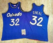 Wholesale Cheap Orlando Magic #32 Shaquille O'neal 1994-95 Blue Hardwood Classics Soul AU Throwback Jersey