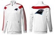 Wholesale Cheap NFL Carolina Panthers Team Logo Jacket White