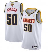 Wholesale Cheap Men's Denver Nuggets #50 Aaron Gordon White 2023 Finals Association Edition Stitched Basketball Jersey