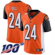 Wholesale Cheap Nike Bengals #24 Vonn Bell Orange Alternate Men's Stitched NFL 100th Season Vapor Untouchable Limited Jersey