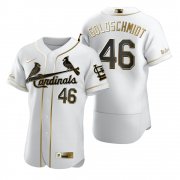 Wholesale Cheap St. Louis Cardinals #46 Paul Goldschmidt White Nike Men's Authentic Golden Edition MLB Jersey