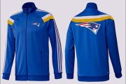 Wholesale Cheap NFL New England Patriots Team Logo Jacket Blue_4