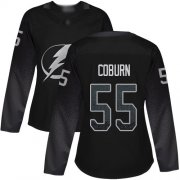 Cheap Adidas Lightning #55 Braydon Coburn Black Alternate Authentic Women's Stitched NHL Jersey