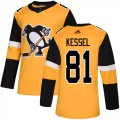 Wholesale Cheap Adidas Penguins #81 Phil Kessel Gold Alternate Authentic Stitched Youth NHL Jersey