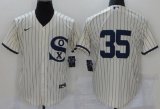 Wholesale Cheap Men's Chicago White Sox #35 Frank Thomas Cream 2021 Field of Dreams Cool Base Jersey