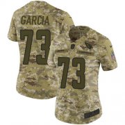 Wholesale Cheap Nike Cardinals #73 Max Garcia Camo Women's Stitched NFL Limited 2018 Salute To Service Jersey