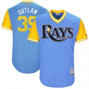 Wholesale Cheap Rays #39 Kevin Kiermaier Light Blue "Outlaw" Players Weekend Authentic Stitched MLB Jersey