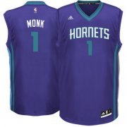 Wholesale Cheap Men's Charlotte Hornets #1 Malik Monk adidas Purple 2017 NBA Draft Pick Replica Jersey