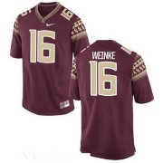 Wholesale Cheap Men's Florida State Seminoles #16 Chris Weinke Red Stitched College Football 2016 Nike NCAA Jersey