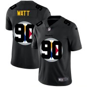 Wholesale Cheap Pittsburgh Steelers #90 T.J. Watt Men's Nike Team Logo Dual Overlap Limited NFL Jersey Black