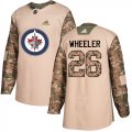 Wholesale Cheap Adidas Jets #26 Blake Wheeler Camo Authentic 2017 Veterans Day Stitched Youth NHL Jersey