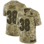 Wholesale Cheap Nike Bengals #38 LeShaun Sims Camo Men's Stitched NFL Limited 2018 Salute To Service Jersey