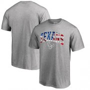Wholesale Cheap Men's Houston Texans Pro Line by Fanatics Branded Heathered Gray Banner Wave T-Shirt