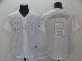 Wholesale Cheap Men's New York Mets #6 Jeff McNeil Flying Squirrel White Cool Base Stitched Baseball Jersey