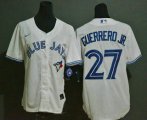 Wholesale Cheap Women's Toronto Blue Jays #27 Vladimir Guerrero Jr. white stitched MLB cool base Nike jersey