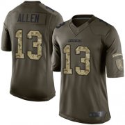 Wholesale Cheap Nike Chargers #13 Keenan Allen Green Men's Stitched NFL Limited 2015 Salute to Service Jersey