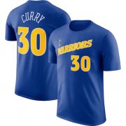 Wholesale Cheap Men's Golden State Warriors #30 Stephen Curry Blue 2022-23 Name & Number T-Shirt