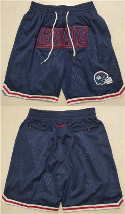 Wholesale Cheap Men\'s New York Giants Navy Shorts (Run Small)