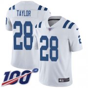 Wholesale Cheap Nike Colts #28 Jonathan Taylor White Men's Stitched NFL 100th Season Vapor Untouchable Limited Jersey