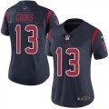 Wholesale Cheap Nike Texans #13 Brandin Cooks Navy Blue Women's Stitched NFL Limited Rush Jersey