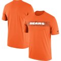 Wholesale Cheap Chicago Bears Nike Sideline Seismic Legend Performance T-Shirt Orange